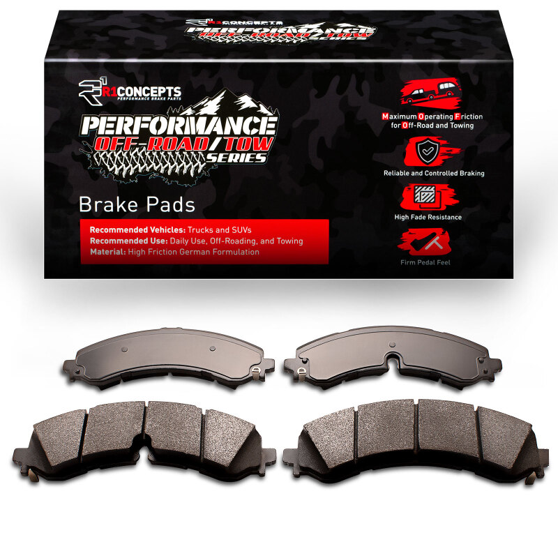 GMC Sierra 3500 HD Brake Pads - Rear - R1 Concepts - Off-Road/Tow - `20-`26